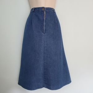 Unknown Brand Vintage A-line Denim Skirt